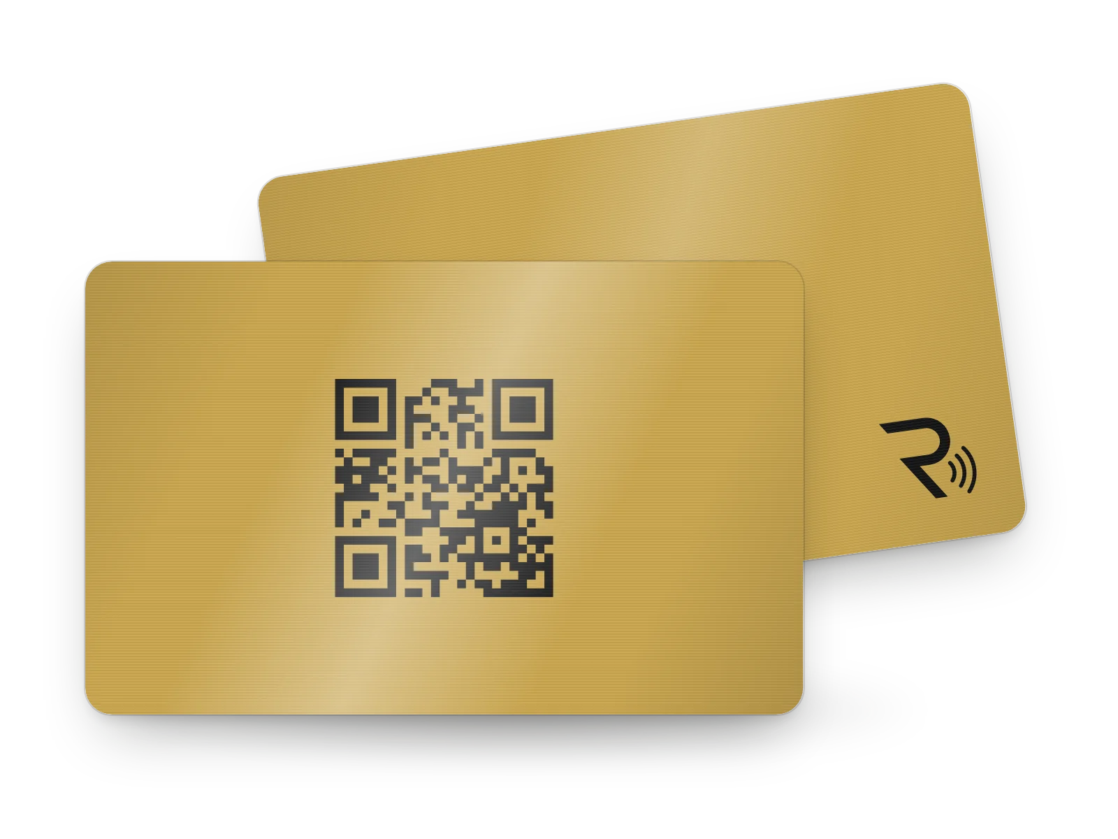 RevCard Metal Card, Gold, angled view