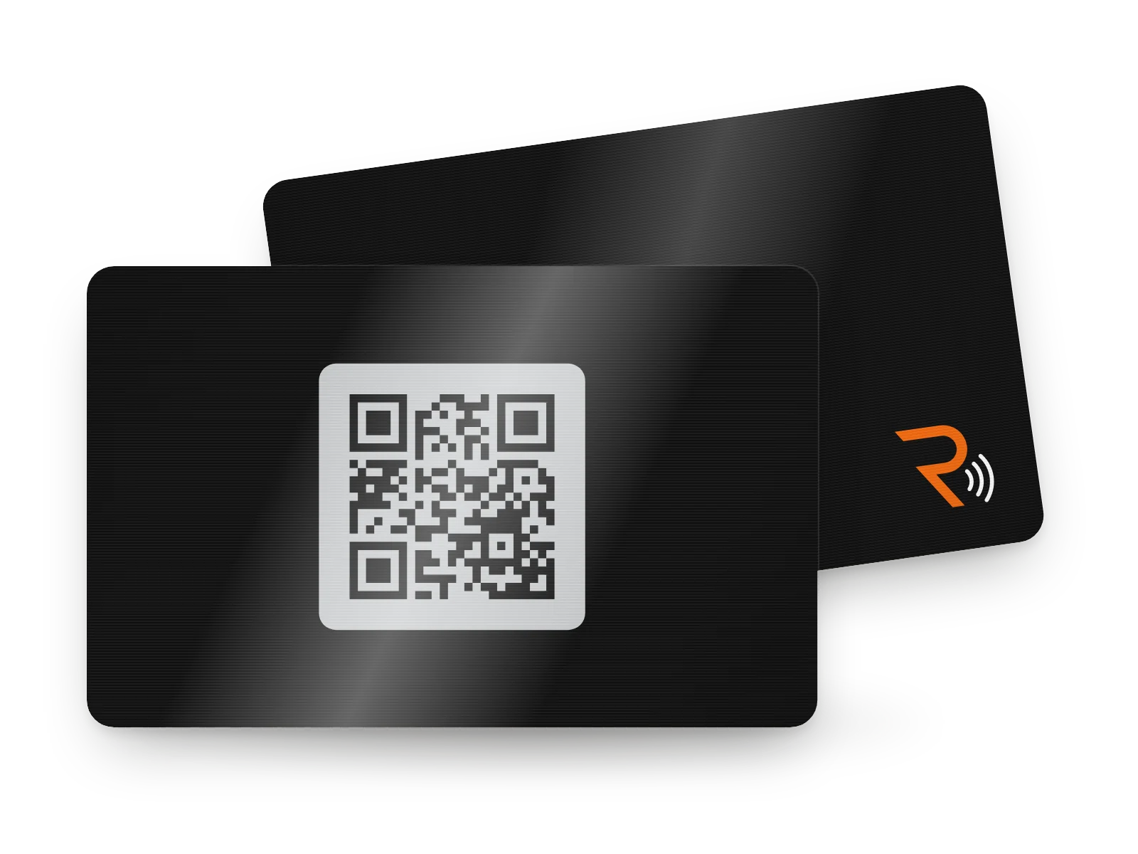 RevCard Metal Card, Black, angled view
